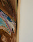 Flamingo Expressionist Oil on Board
