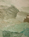 Thick Icy Toned Abstract Oil on Canvas