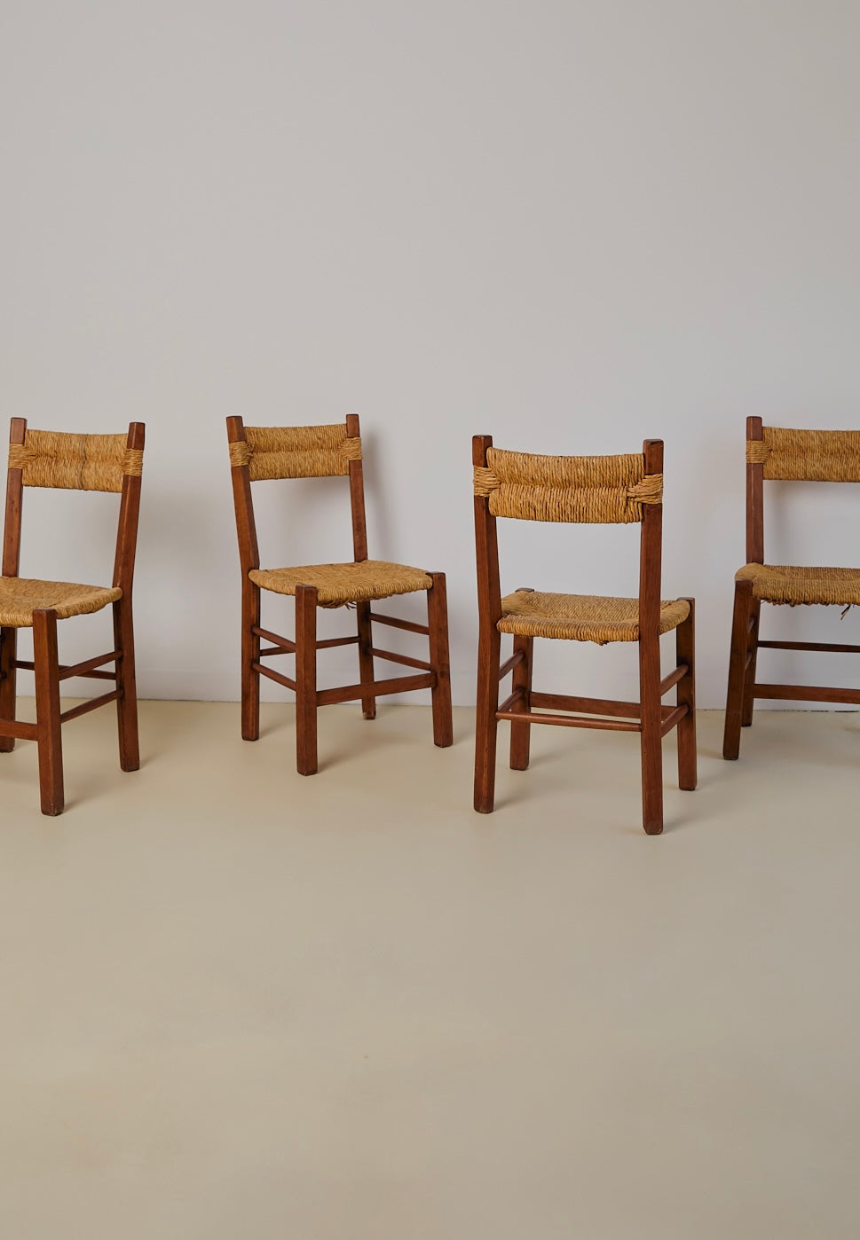 Set of x4 Rush Seat and Back Dining Chairs