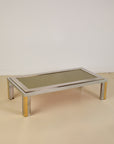 Romeo Rega Silver and Brass Coffee Table
