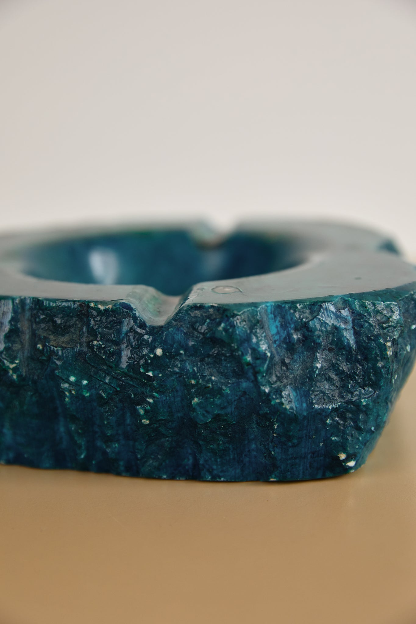 Chunky Turquoise Alabaster Ashtray
