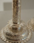 Antique Hukin & Heath Silver Plated Candlesticks – Victorian Repoussé Rococo Pair