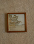 Vintage Japanese Hand-Embroidered Silk Landscape Art – Framed Set of 6