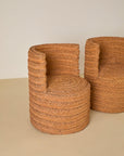 Raffia Woven Tub Chairs