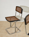 Mid-Century Modern Cesca-Style Cantilever Dining Chairs – Set of 4