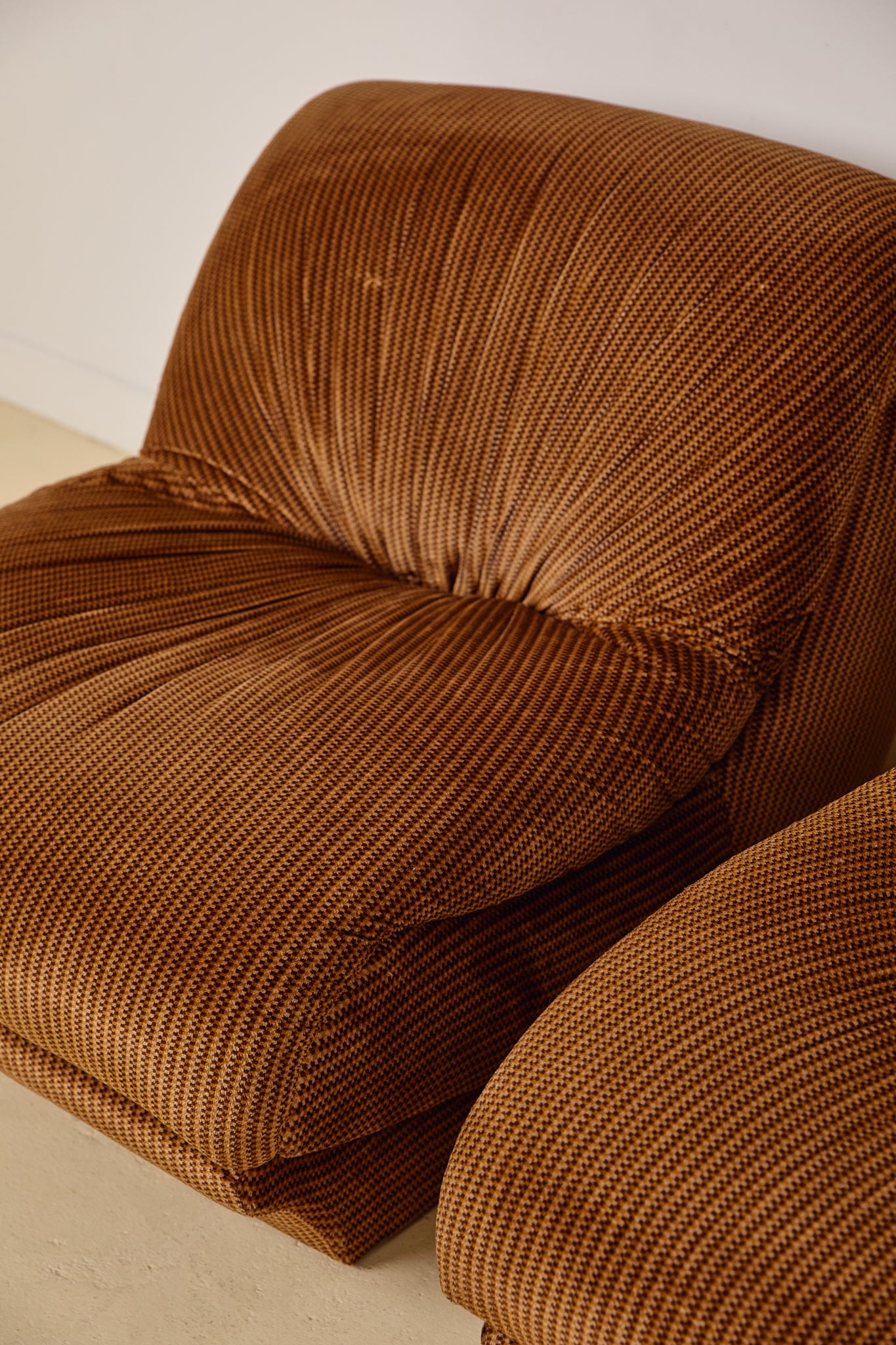 Italian Velvet Lounge Chairs 1970s