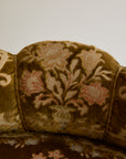 French Vintage Velvet Vanity Stool