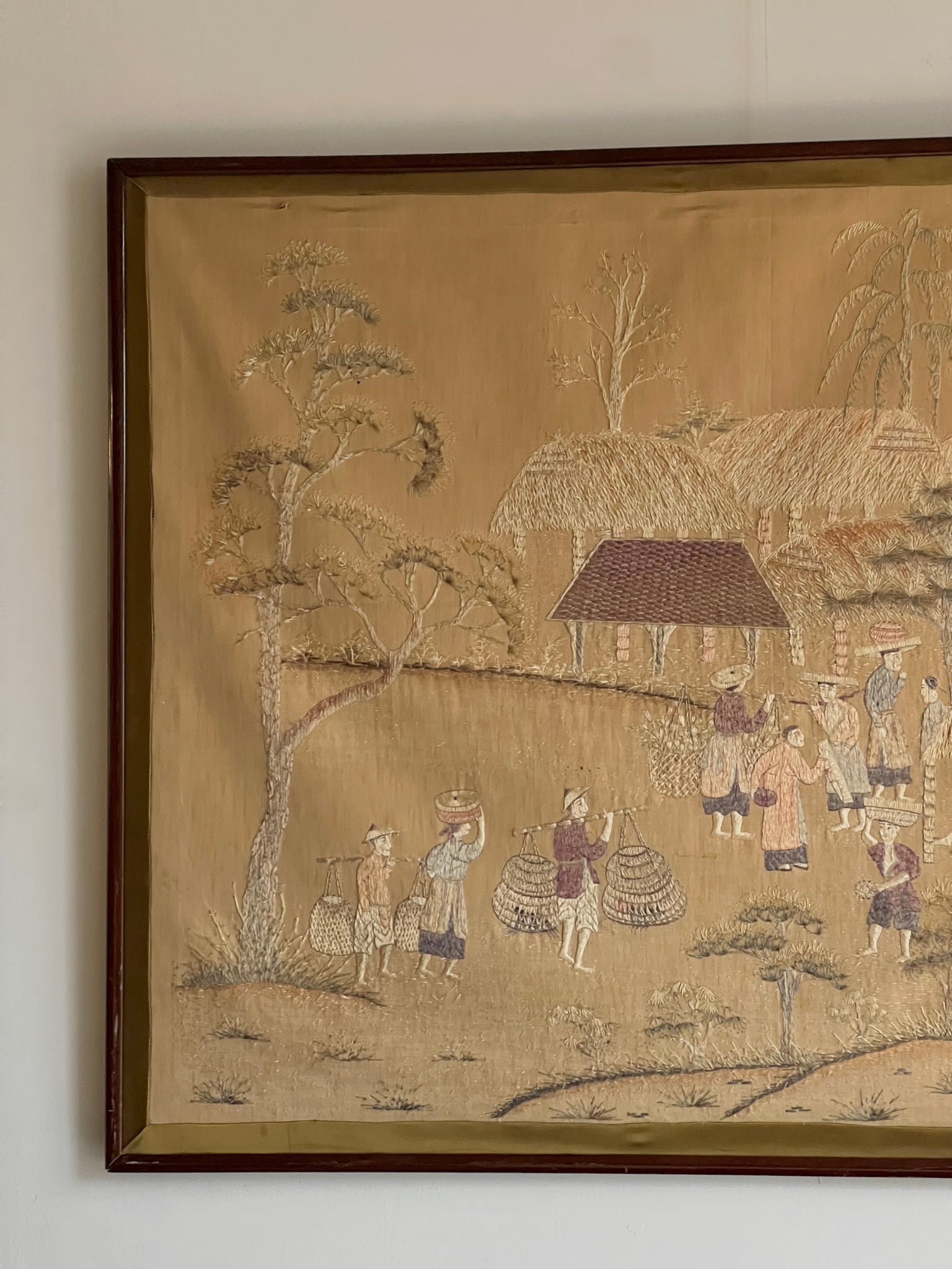 Chinese Tapestry Embroidered on Silk