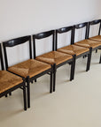 Italian Rush Seat Dining Chairs