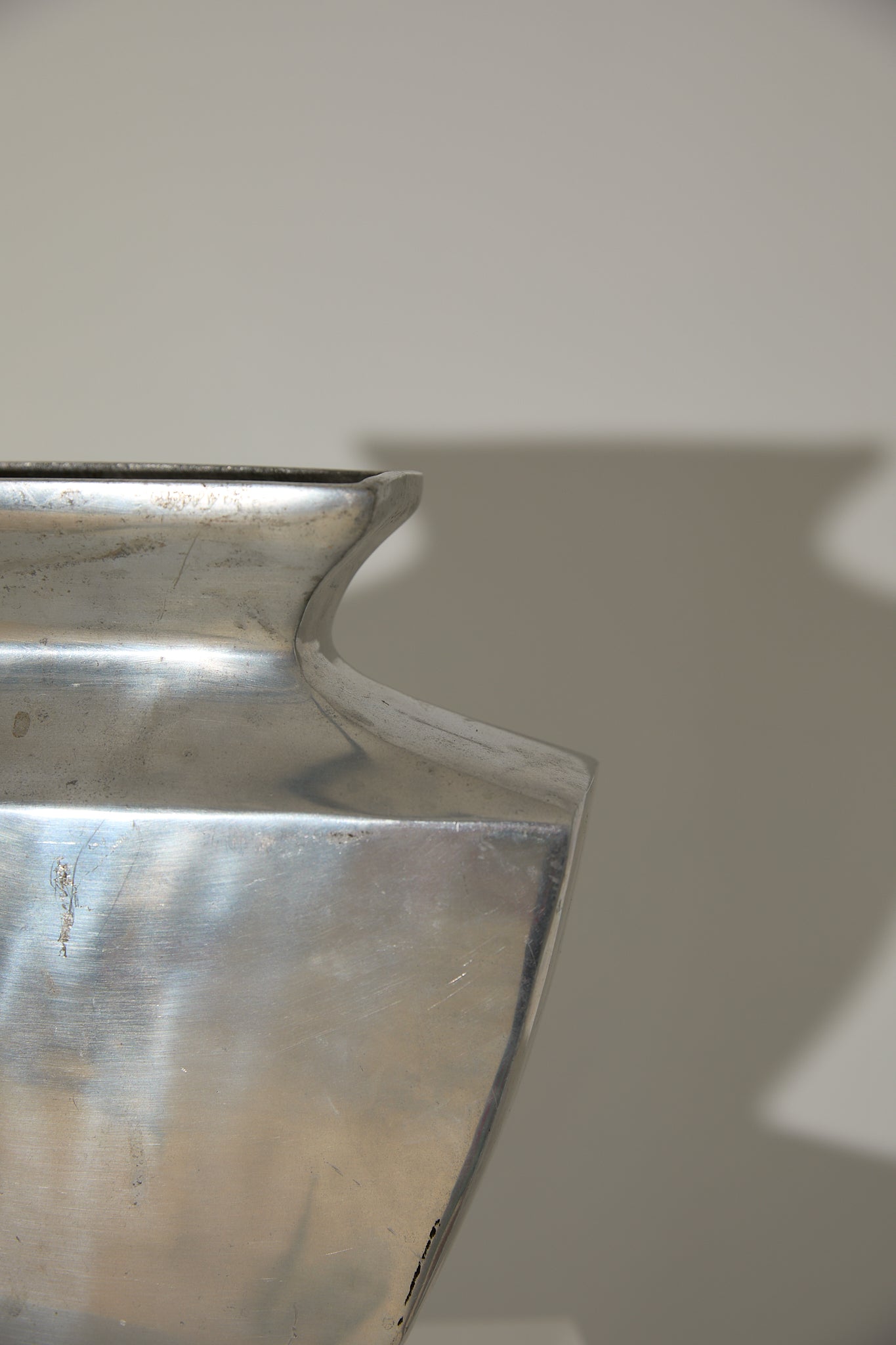 XL Hand Cast Aluminium Vase