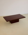 Deep Burgandy Lacquered Coffee Table