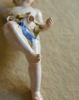 Vintage Italian Porcelain Wall Cherubs — Matching Pair
