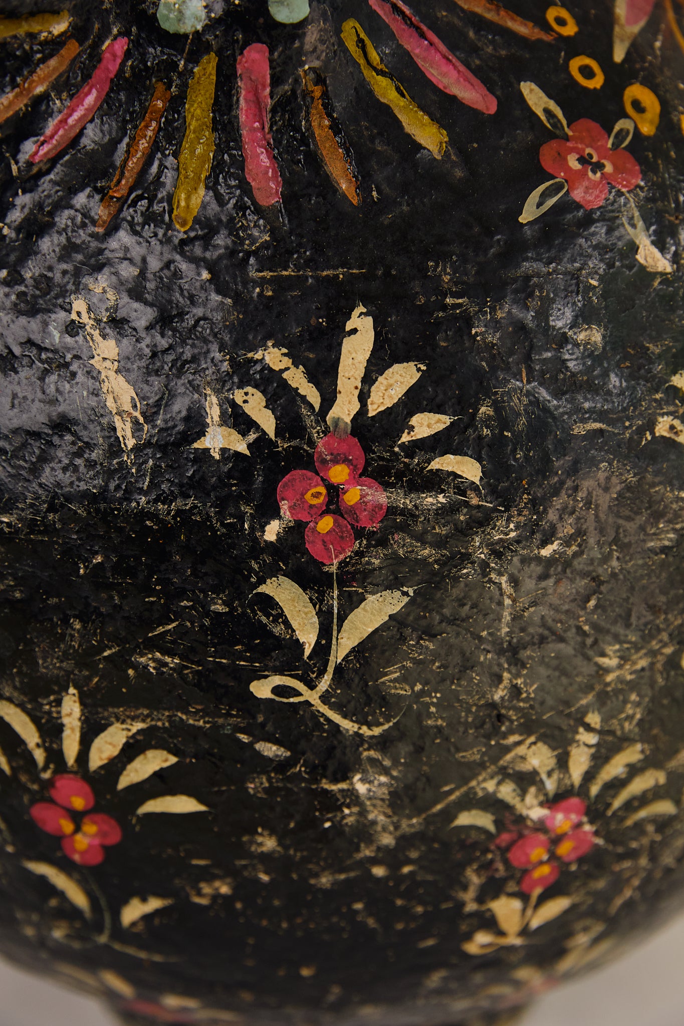 Block Print Floral Pot