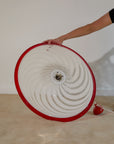 Vintage Mid-Century Murano Glass Space Age Swirl Pendant Light