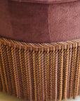 Purple Tassel Pouffe