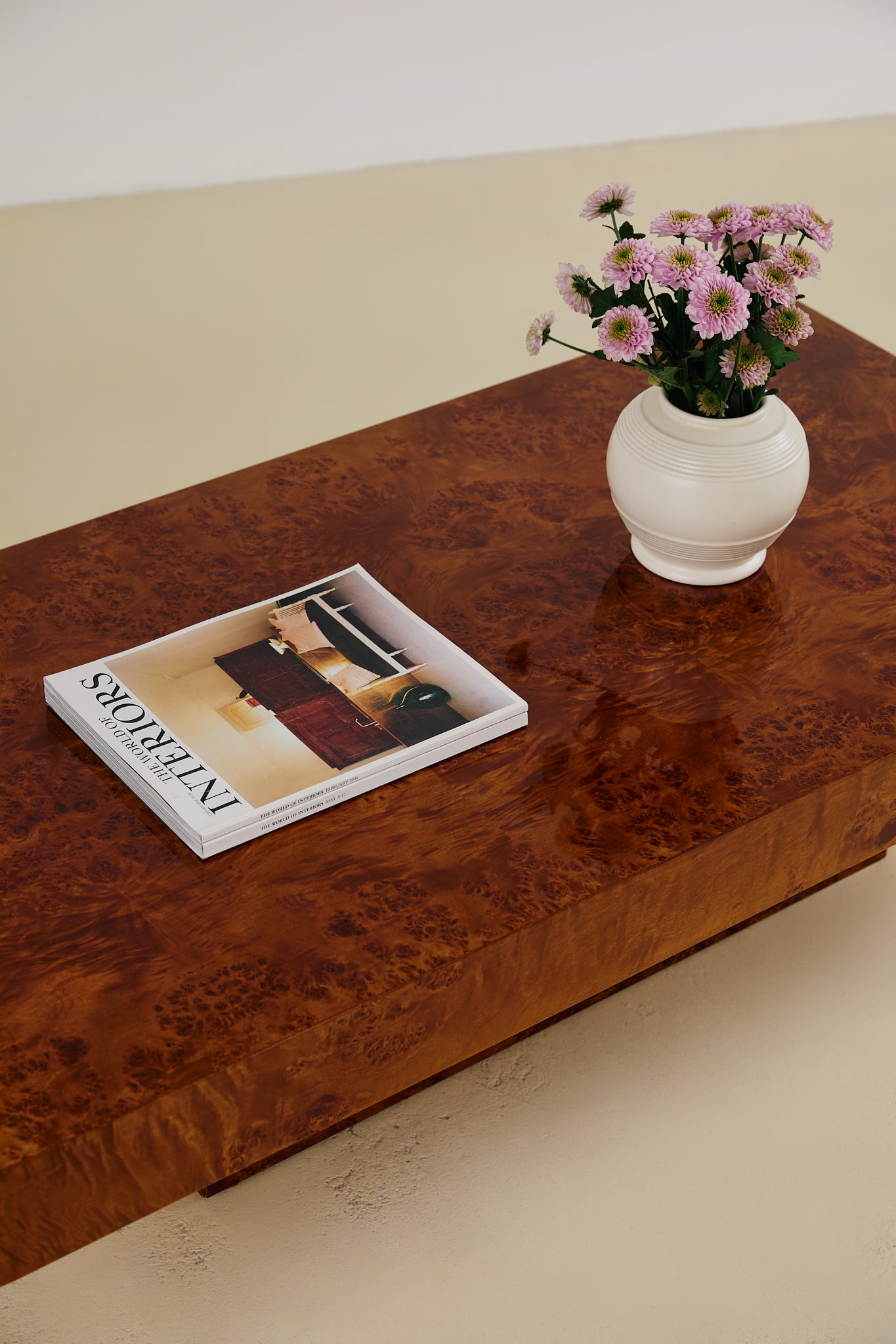 Burl Wood Coffee Table