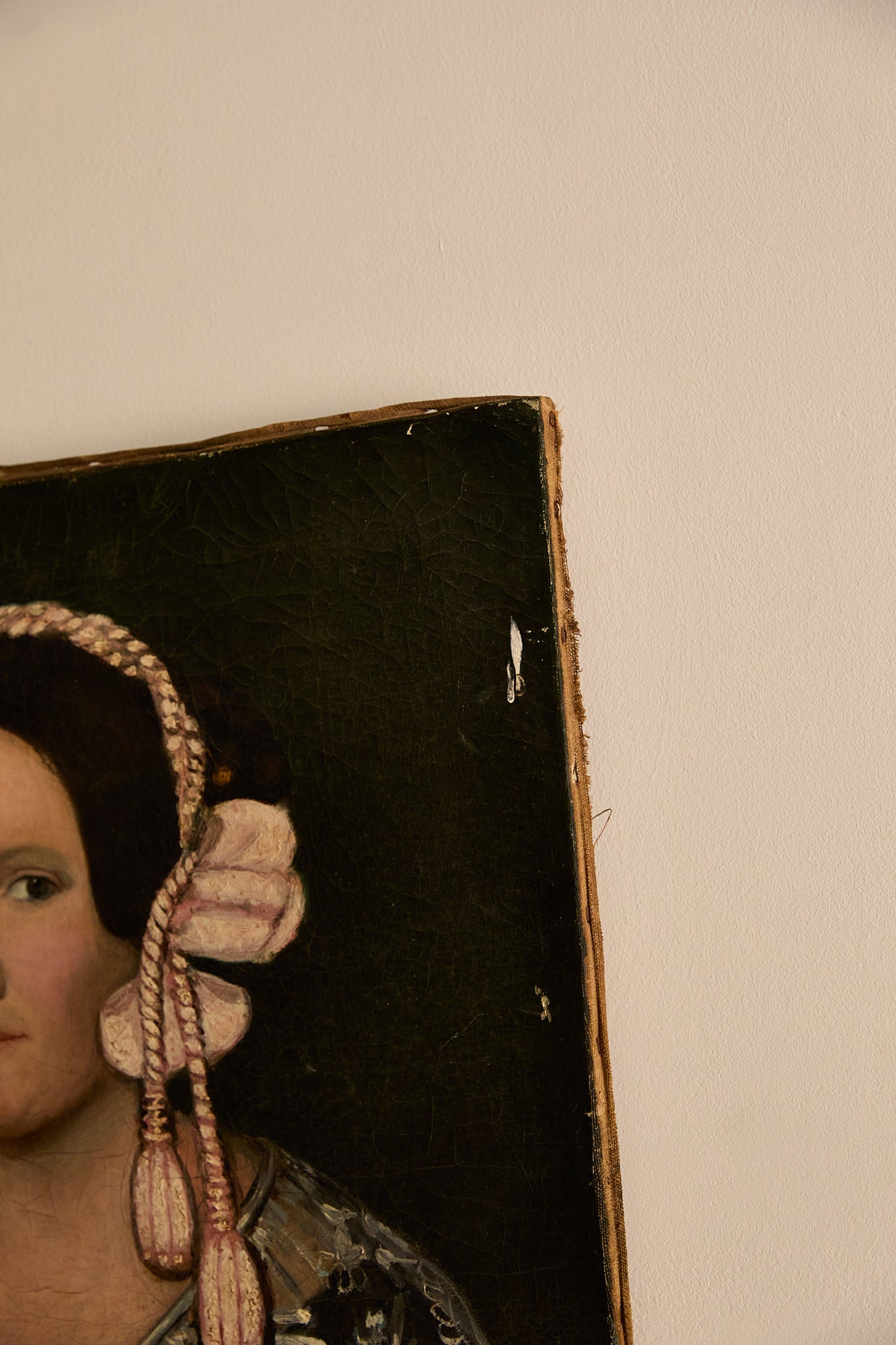 19th-Century European Provincial Portrait of a Noblewoman (c. 1830–1840)