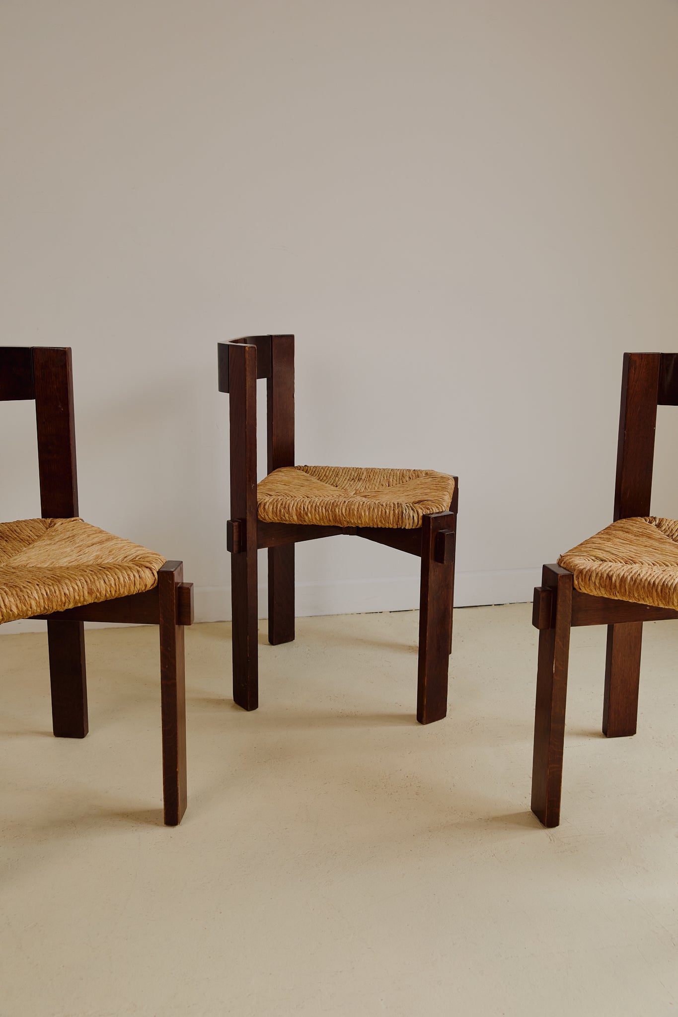 Set of x4 Dining Chairs by Giovanni Michelucci (1891 - 1990)