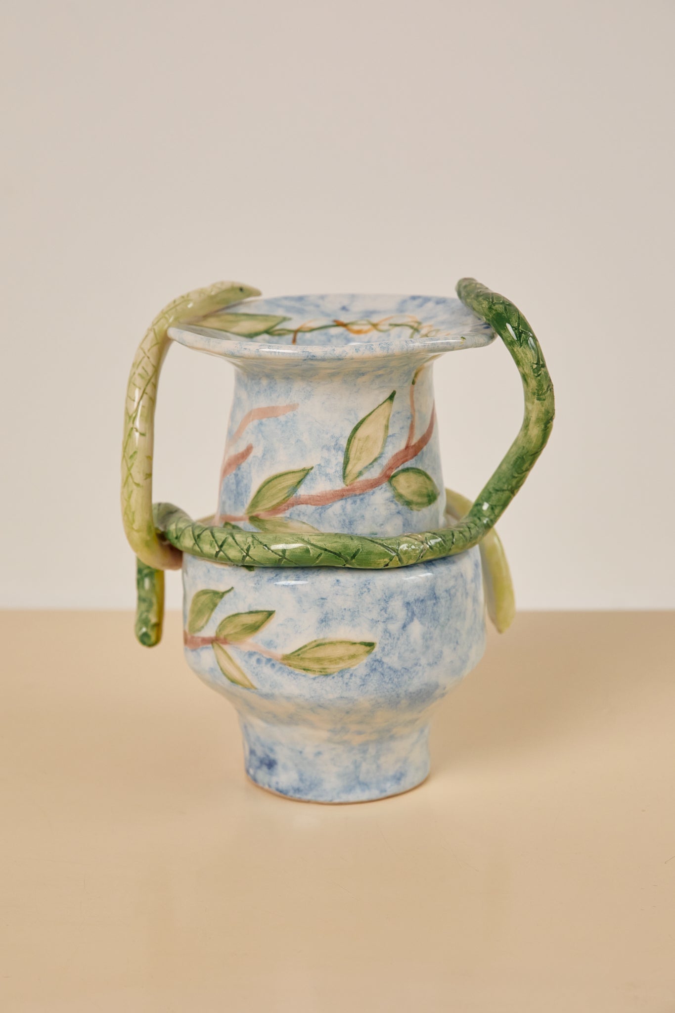 Italian Snake Vase