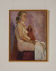 Nude Oil Painting Lilacs