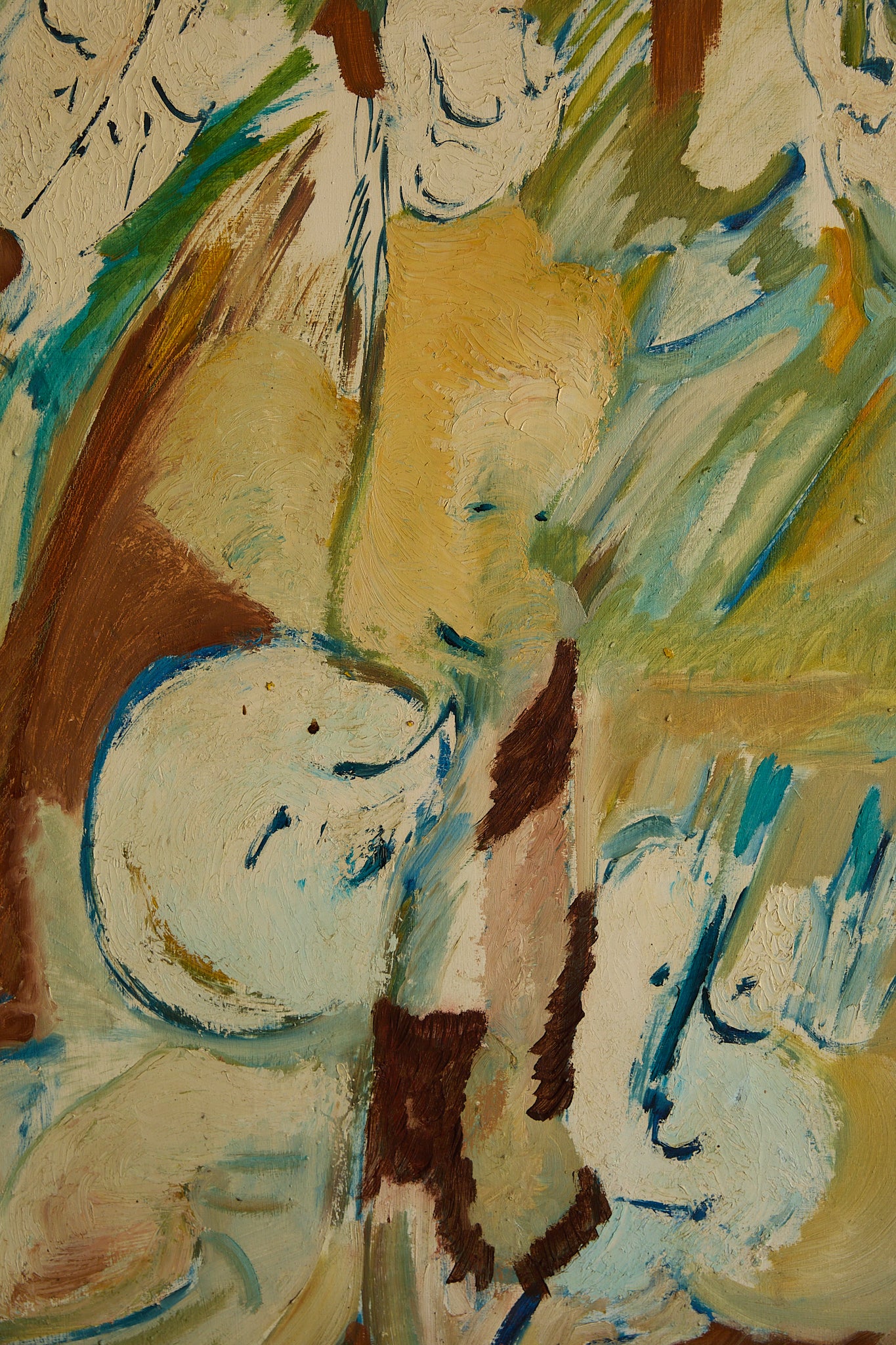 Mid-Century Expressionist Oil Painting