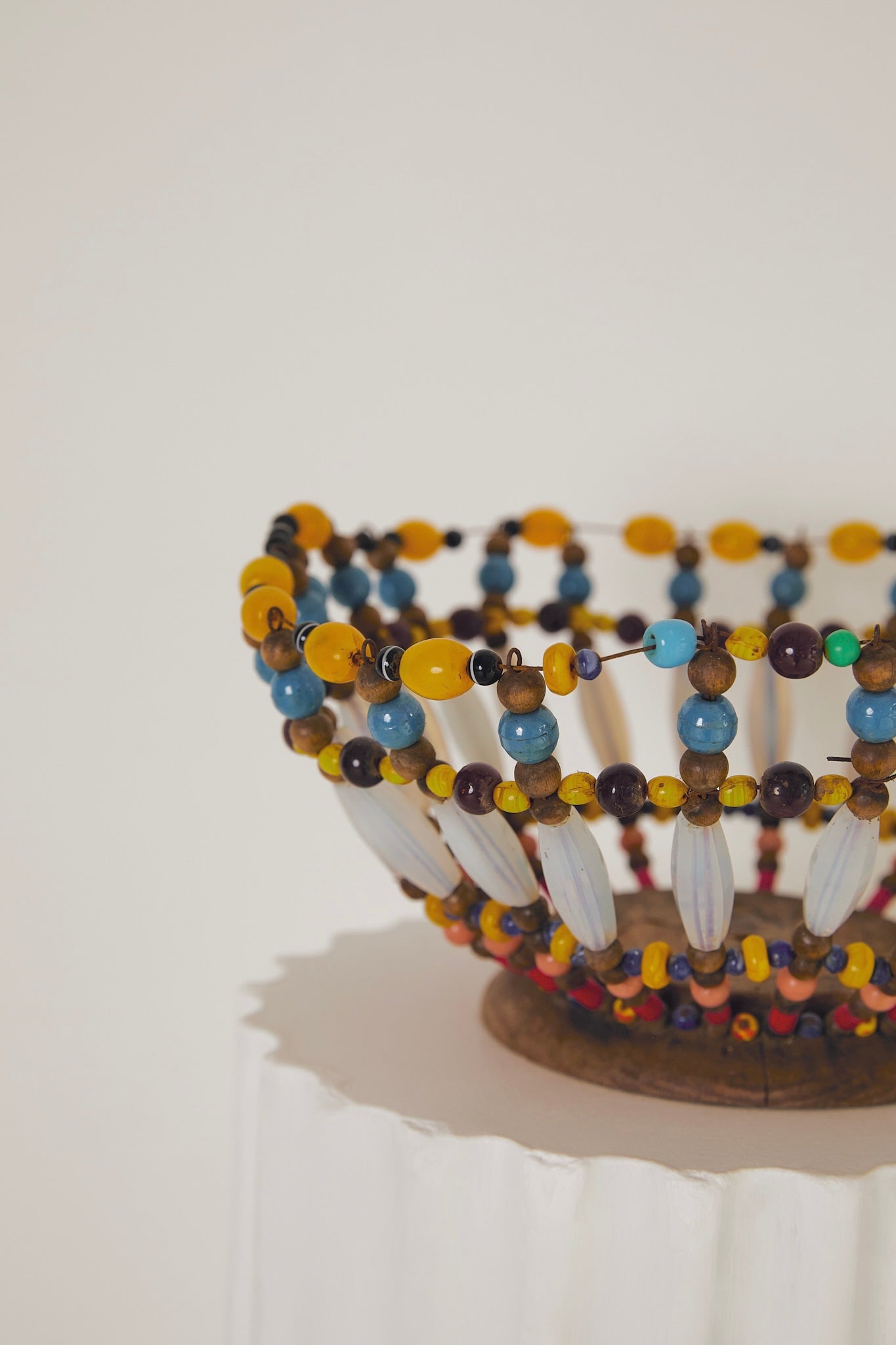 Handmade Beaded Fruit Bowl
