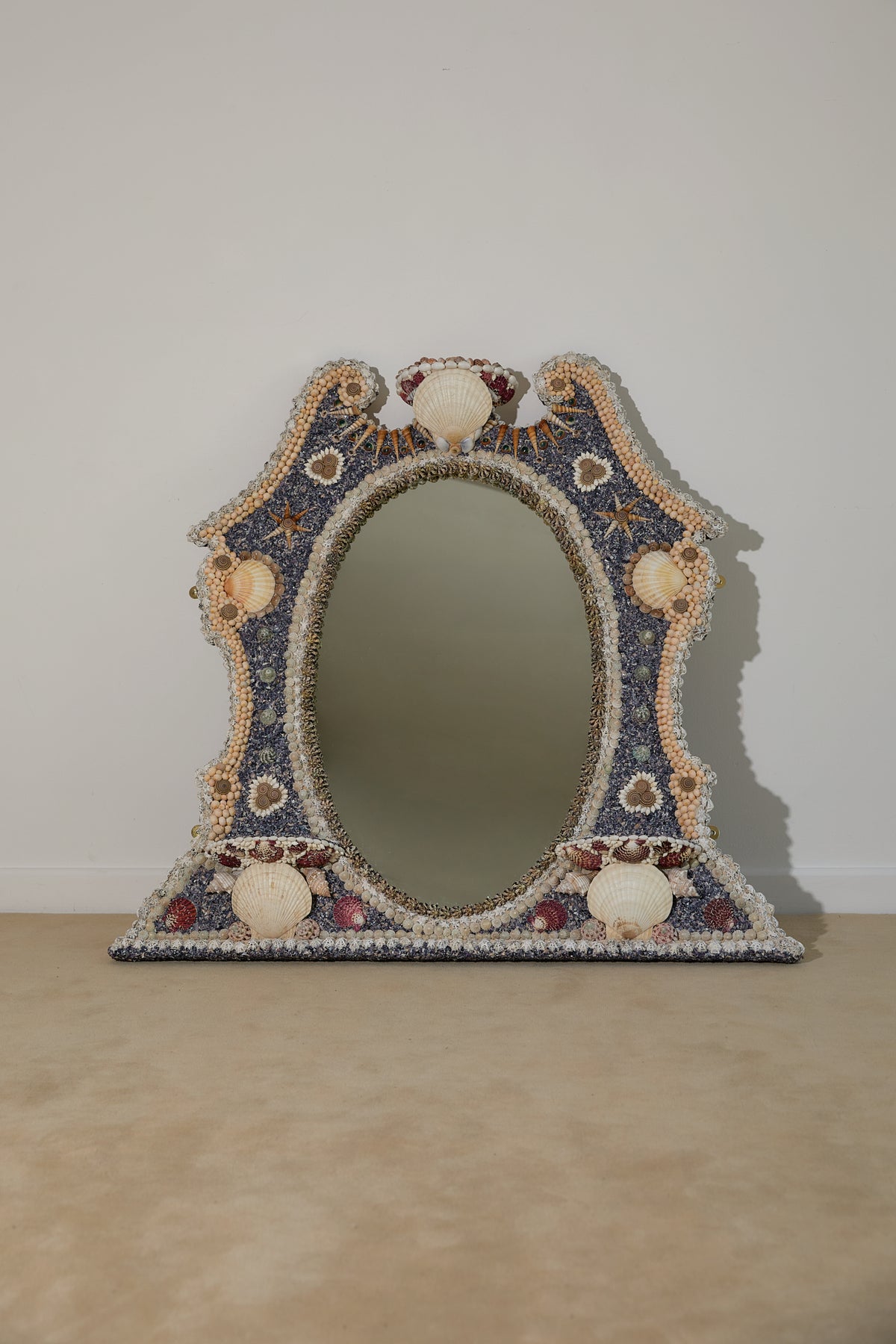 Grand Georgian Shellwork Mirror