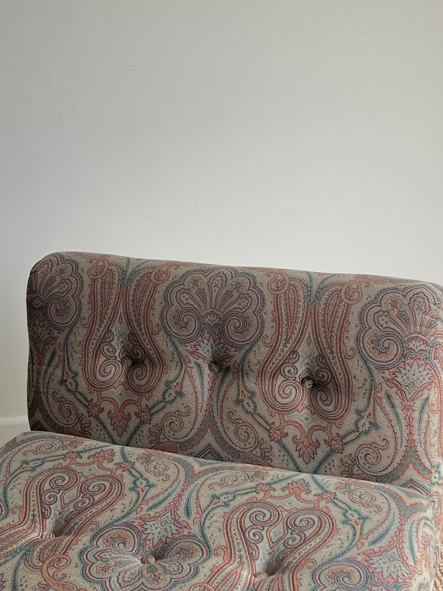 Mario Bellini Amanta Armchairs for C&B Italia With Paisley Fabric