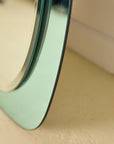 Mid-Century Mint Green Double Bevelled Mirror by Cristal Art, Italy 1960s