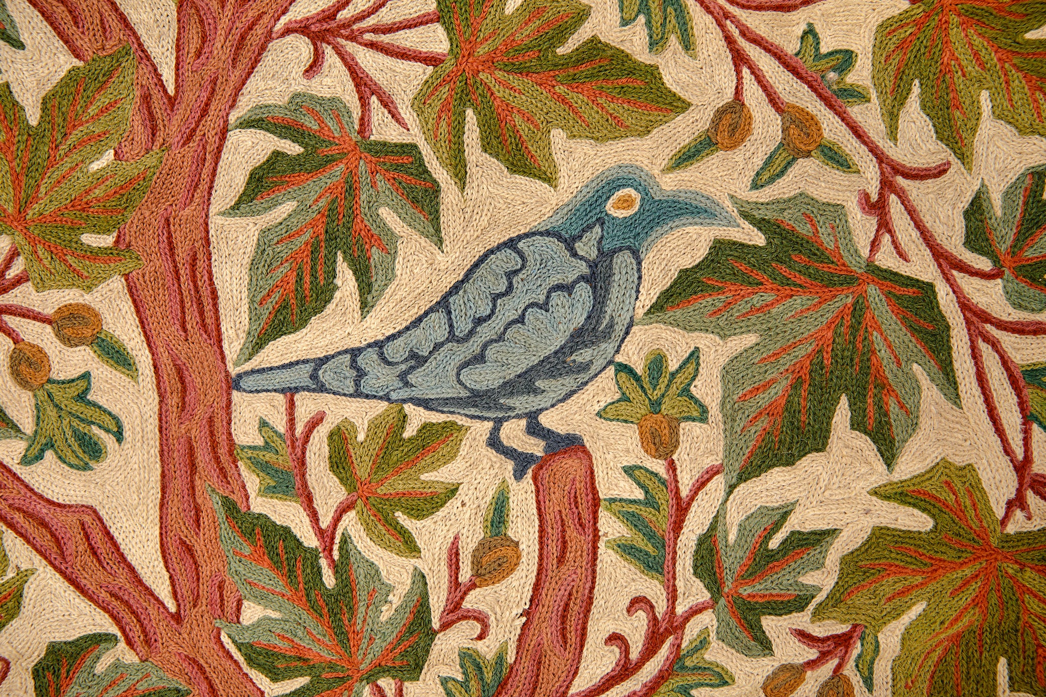 Chainstitch Bird Tapestry