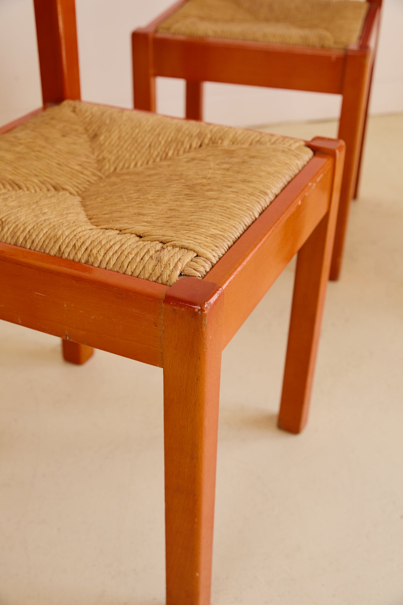 Orange Carimate Style Chairs