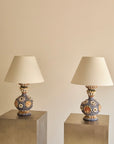 Vintage Grotto-Style Mosaic Shell Table Lamps – A Pair