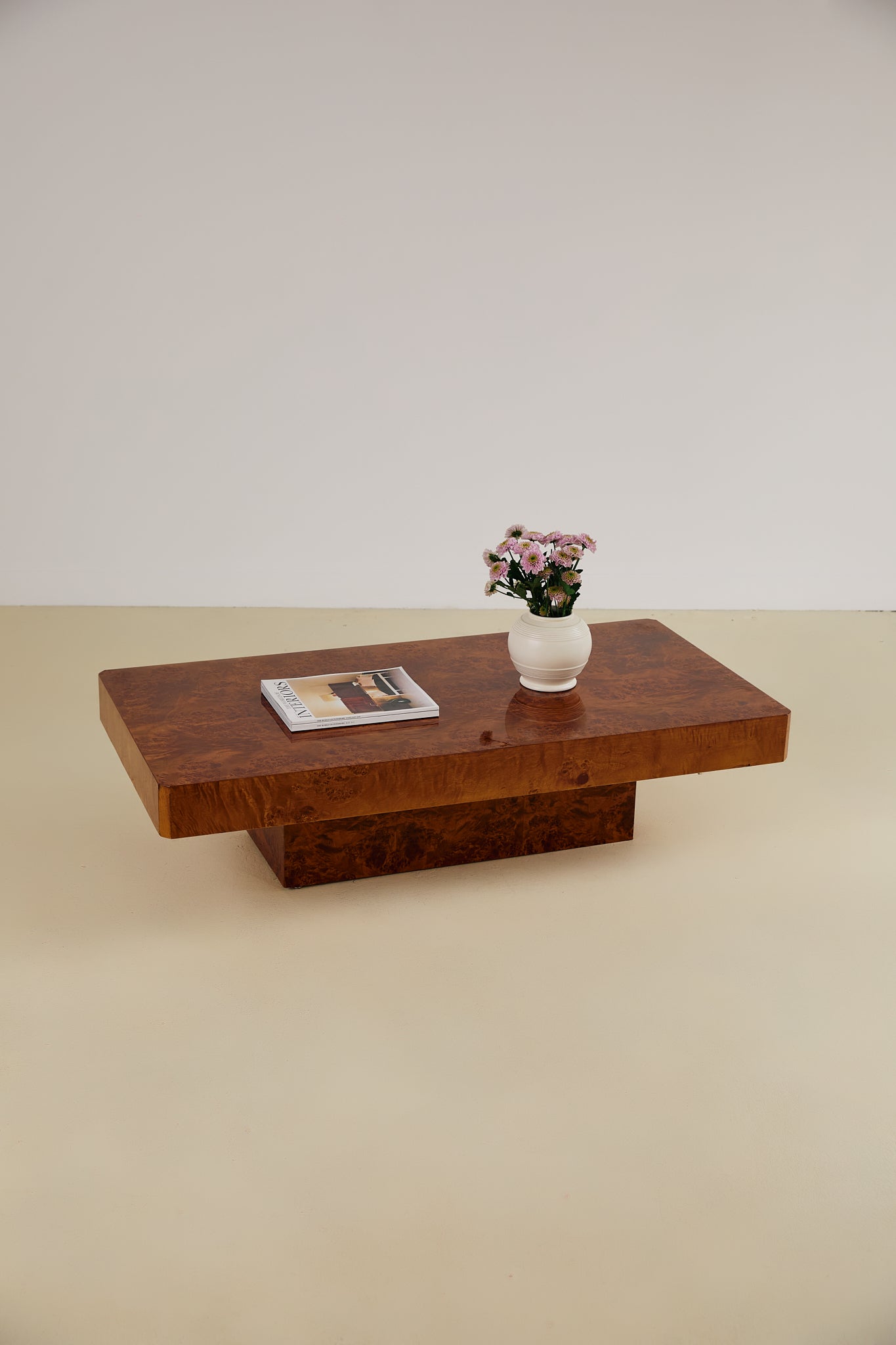 Burl Wood Coffee Table