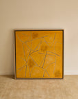 Georges Ferrato (b.1949) Large French Contemporary Abstract Painting Textured Ochre