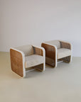 Pair of Rattan Armchairs