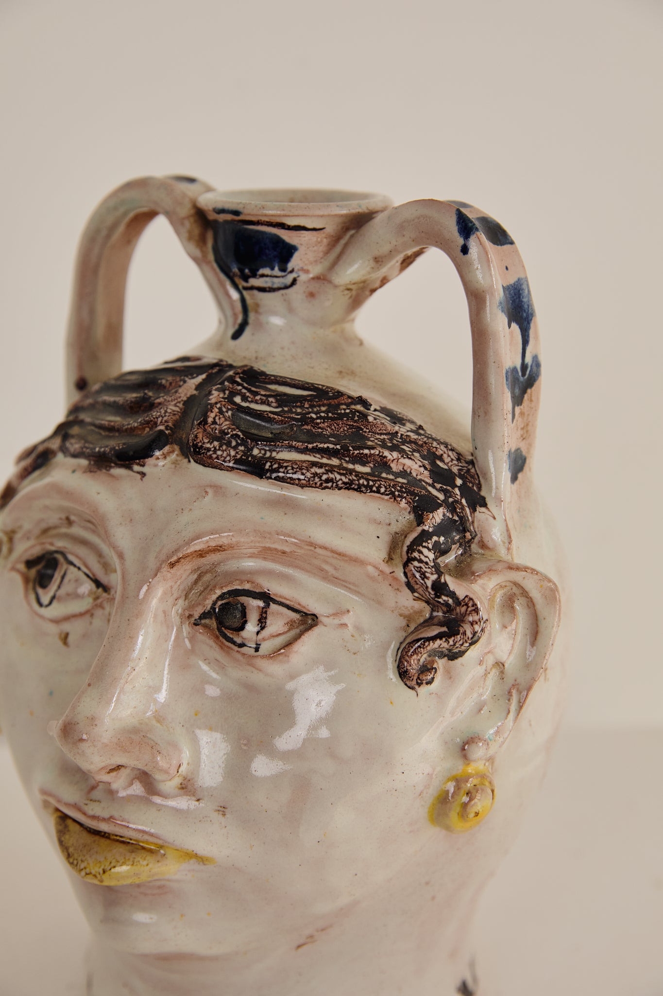 Sicilian Woman Head Jug