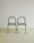 Chrome Stacking Dining Chairs (Sold Individually)