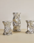 Small Crushed Chrome Plinth