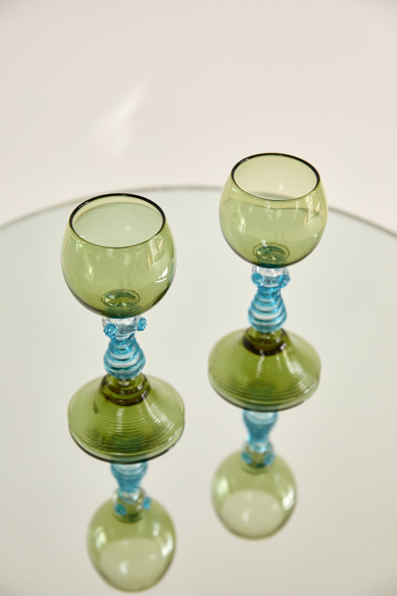 Pair of German Hock Glasses