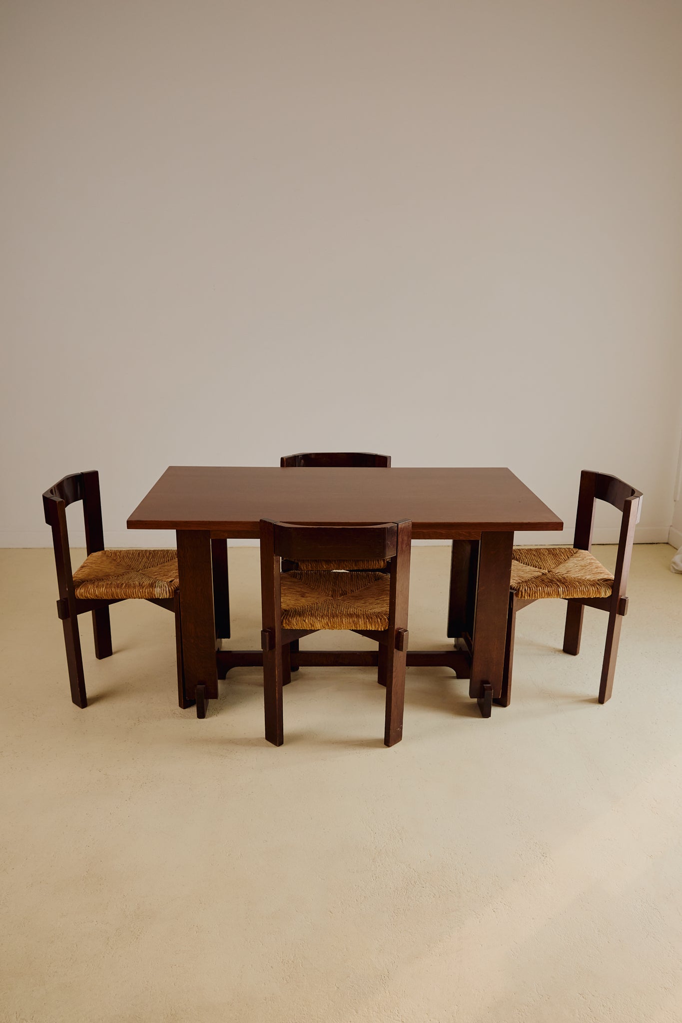 Set of x4 Dining Chairs by Giovanni Michelucci (1891 - 1990)