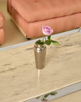 Carrara Marble and Chrome Coffee Table
