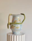 Handcrafted Ceramic Snake Amphora Vase