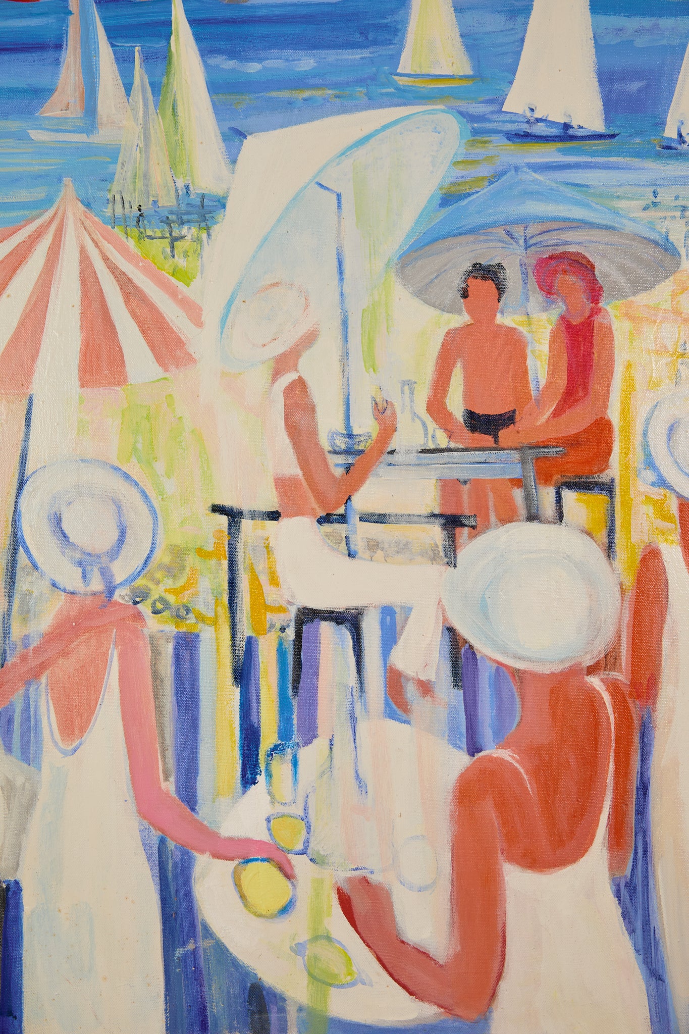 “La Plage un Jour De Fête” by Huguette Ginet Lasnier