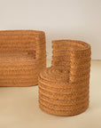 Raffia Woven Tub Chairs