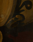 Antique Tabletop Still Life: Ceramic Vessels & Pewter