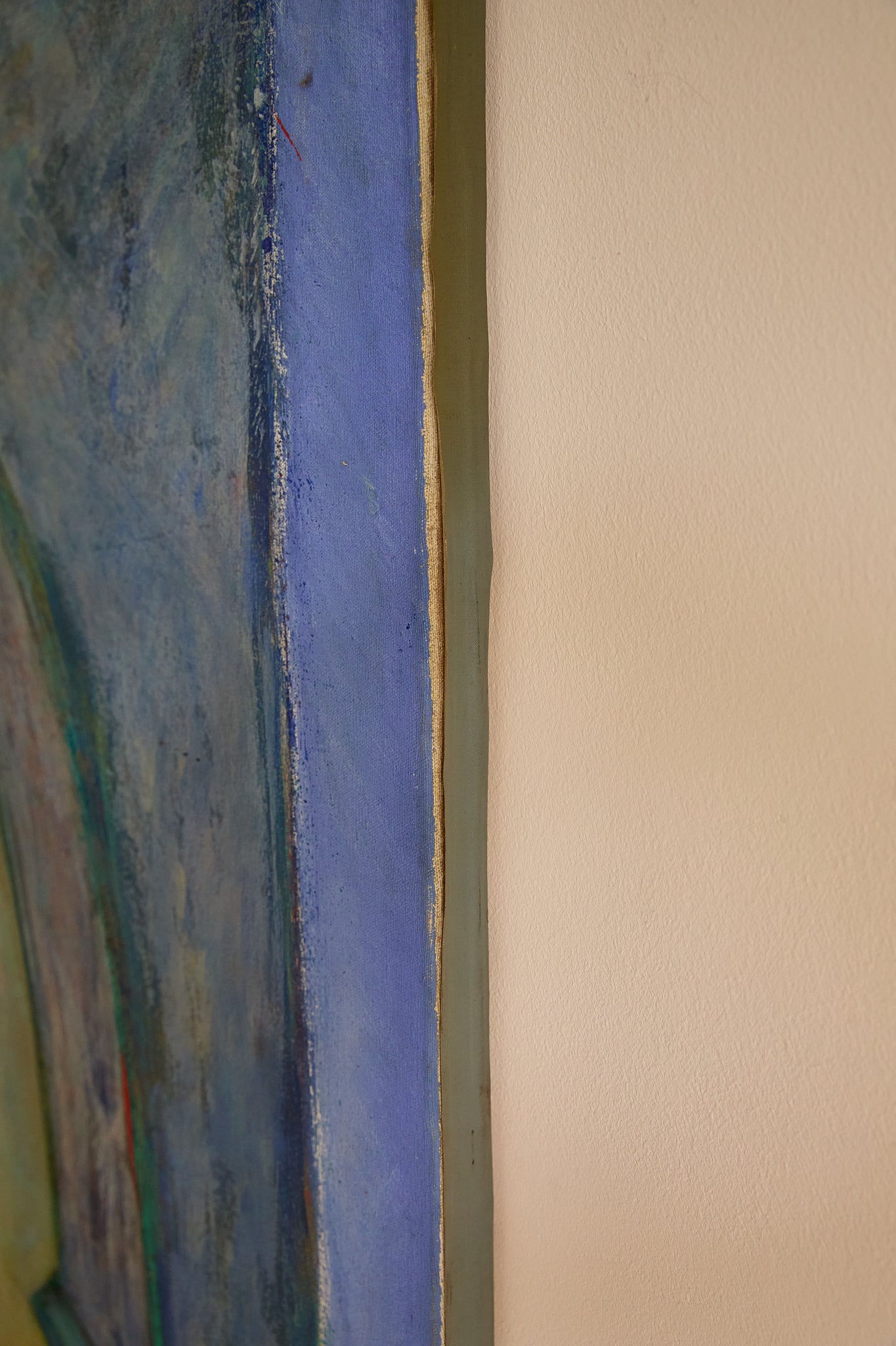 Large 1989 French Postmodern Neo-Symbolist Painting – Vestales dans les Jardins by B. Blanc-Fontonille