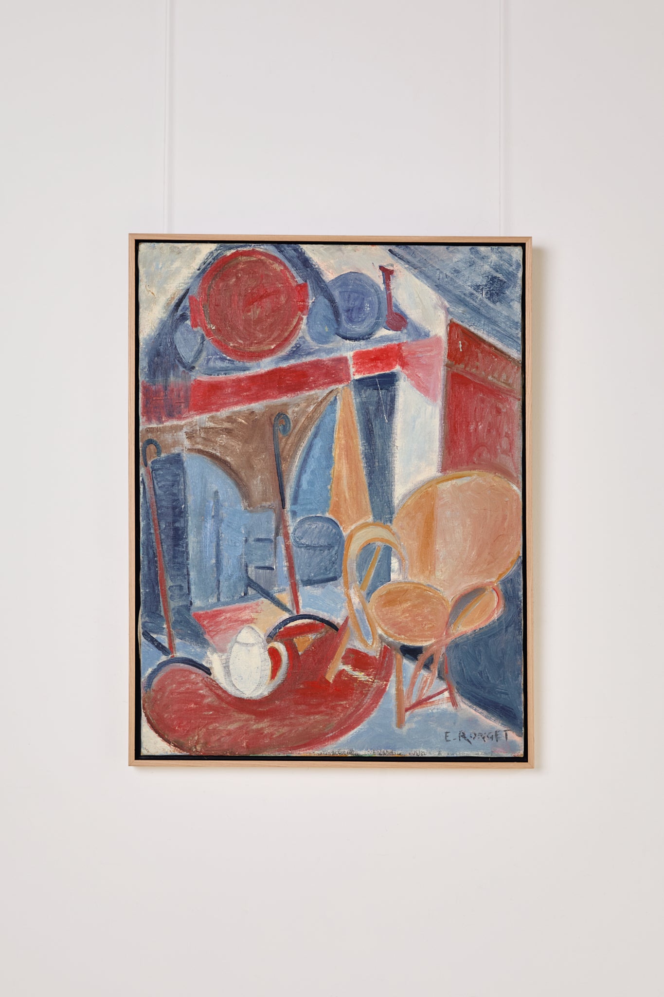 Cubist Living Room Abstract by E Ronget