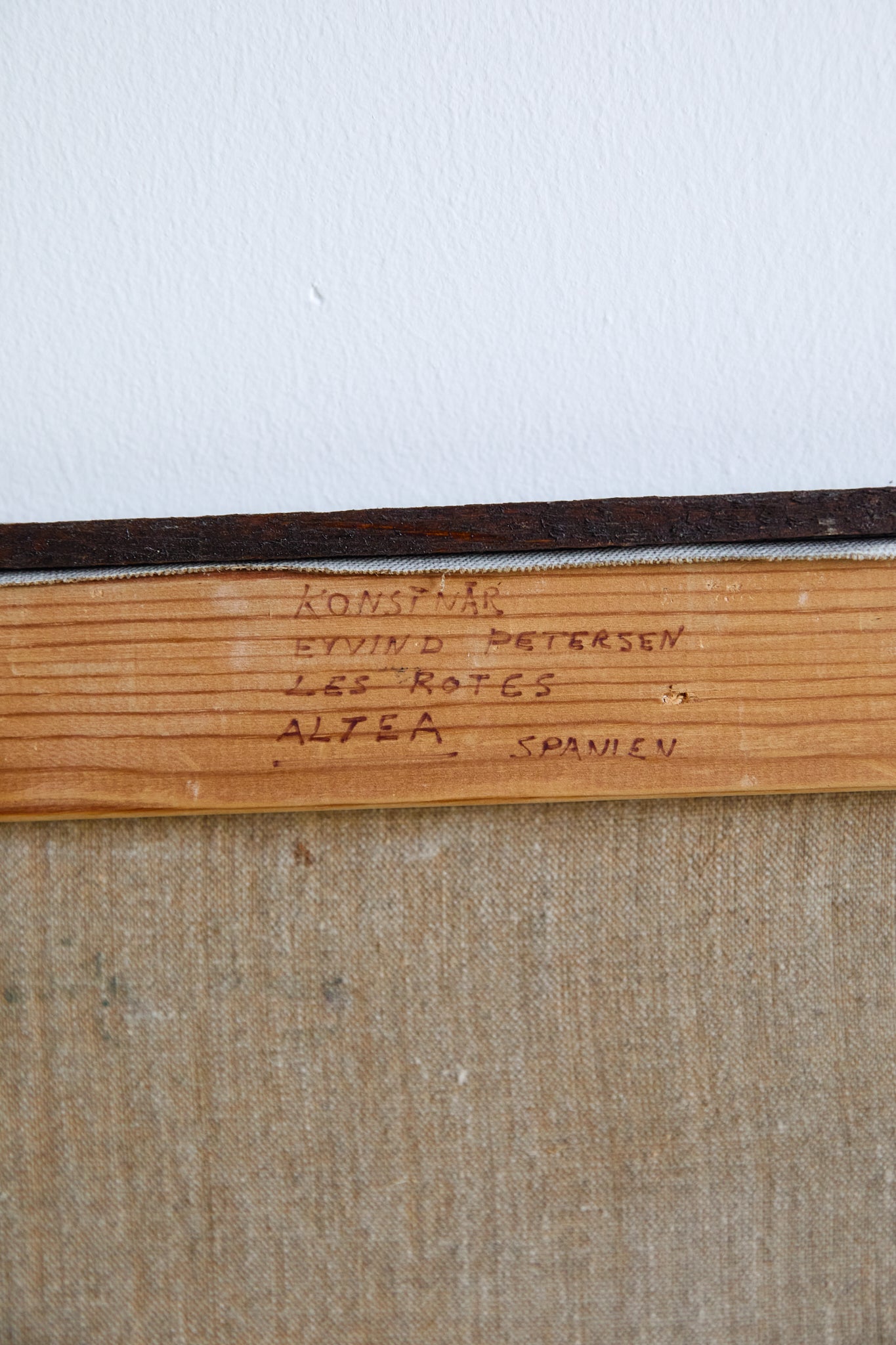 “Morella”, Oil on canvas, signed Eyvind Y Petersen, dated 1971.