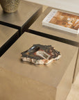 Mid-Century French Modernist Stainless Steel "Cube" Coffee / Side Tables Attributed to Maria Pergay