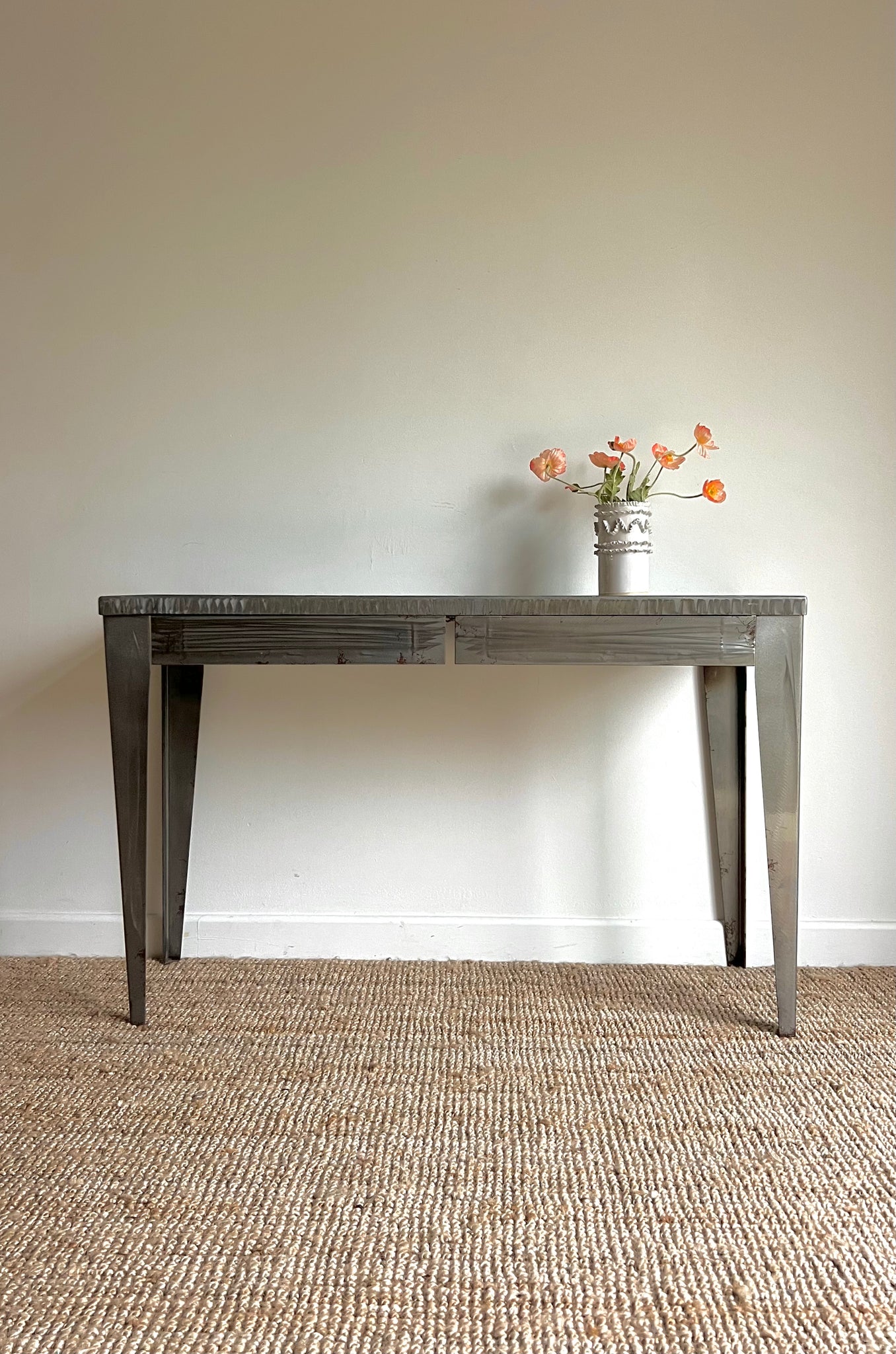 Metal Console Table With Drawers